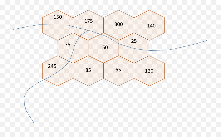 Generating Statistics From Line And Hex Grid In Arcgis Pro - Peach Png,Hex Pattern Png