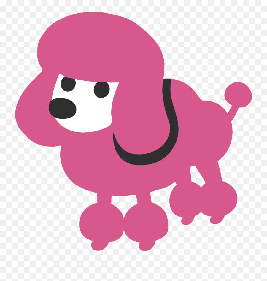 Fileemoji U1f429svg - Wikimedia Commons Poodle Emoticon Png,Dog Emoji Png