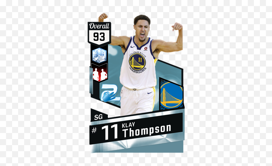 Klay Thompson - Nba 2k17 Custom Card 2kmtcentral Golden State Warriors New Png,Klay Thompson Png