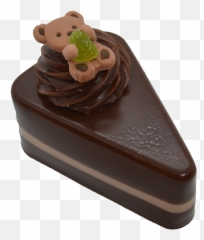 Chocolate Cake Slice - Chocolate Png,Cake Slice Png