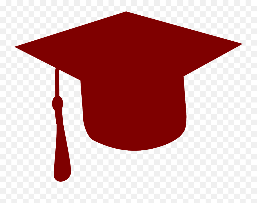 College Graduation Hat - Maroon Graduation Cap Clipart Png,Grad Hat Png