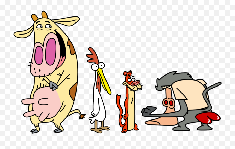 Cartoon Network Weasel And Baboon Png - Cow And Chicken I Am Weasel,Weasel Png