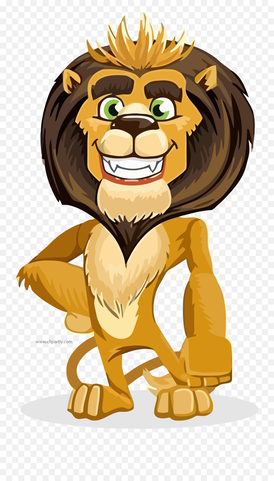 King Lion Cartoon Best Clipart Png - Cartoon Lion,Lion Clipart Png