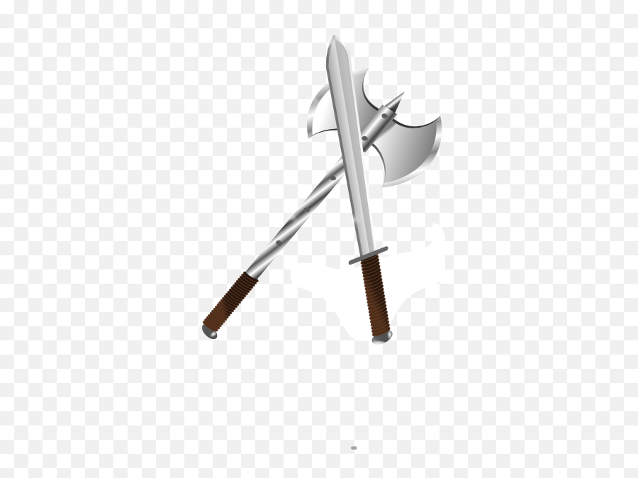 Sword Axe Clip Art - Vector Clip Art Online Sword And Axe Png,Sword Clipart Png