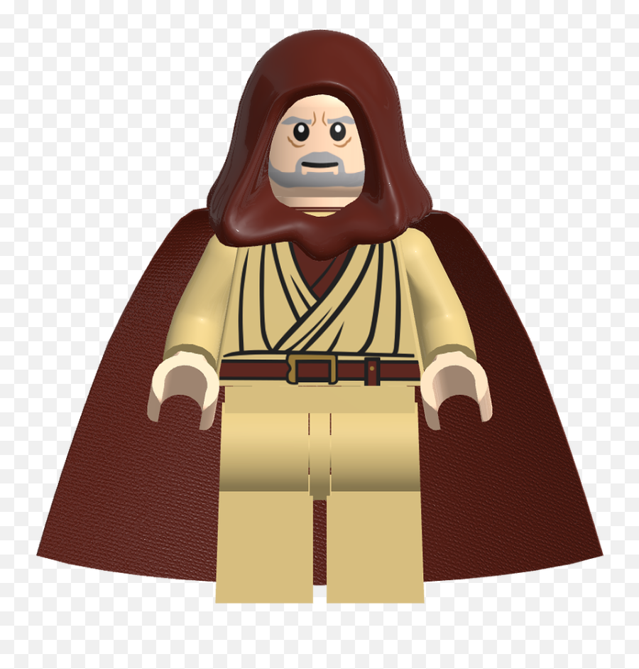 Download Lego Minifigure Sw206 Obi - Wan Kenobi Lego Obi Wan Lego Obi Wan Kenobi Png,Lego Characters Png