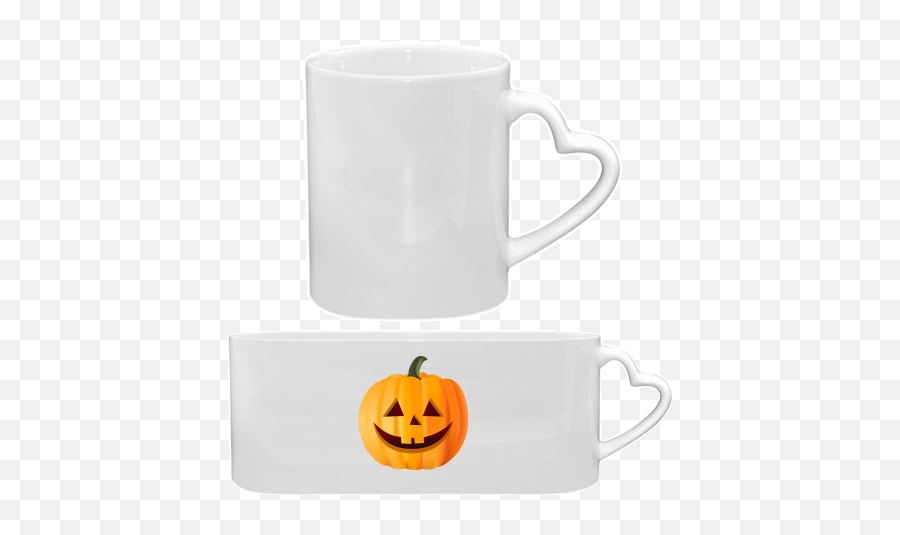 Halloween Pumpkin Custom Mug Love With Photo And Text - Mug Png,Halloween Pumpkin Transparent