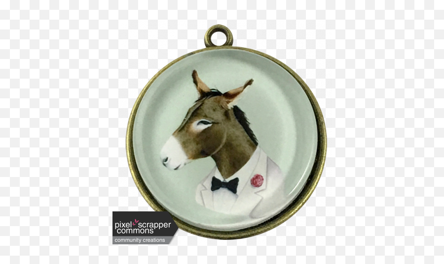 Circus Donkey Charm Graphic By Marcela Cocco Pixel - Donkey Art Png,Donkey Transparent