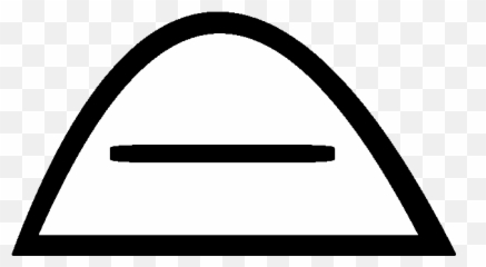 Cottonball Sad Mouth Closed Teeth - Clip Art png