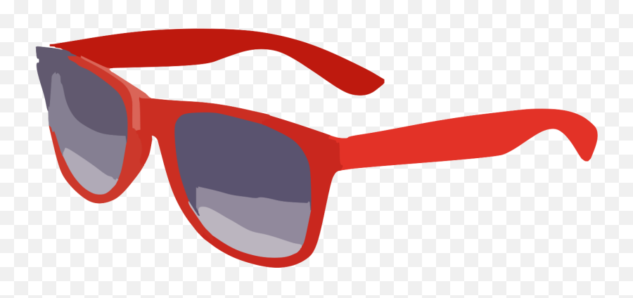 Ray Ban Style Red Wayfarers Sunglasses - Red Sunglasses Clipart Png,Ray Ban Logo Png