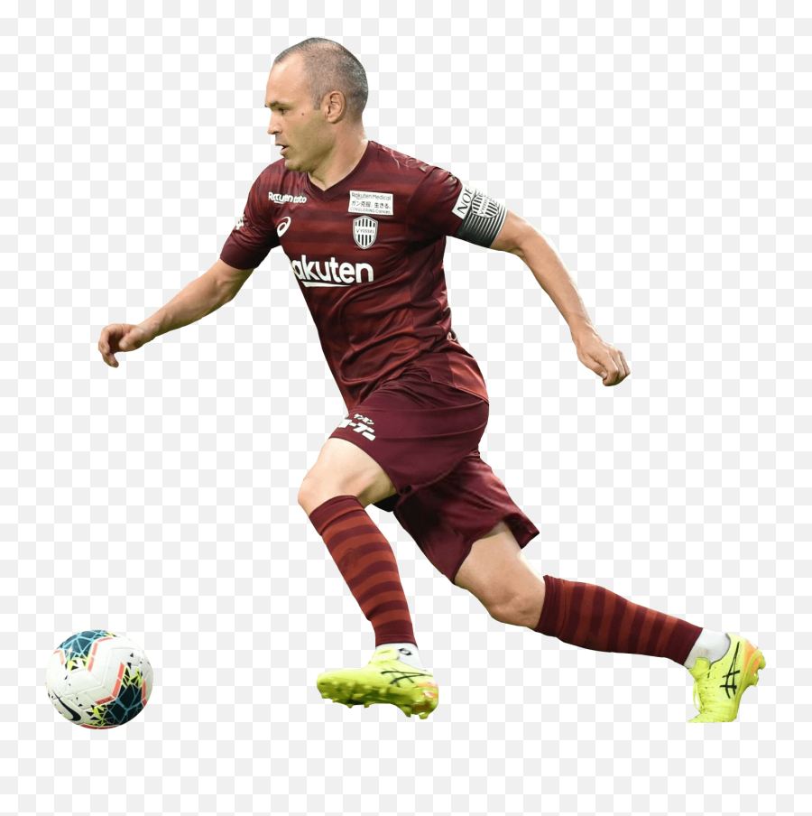 Andrés Iniesta Football Render - Andres Iniesta Vissel Kobe Png,Kobe Png