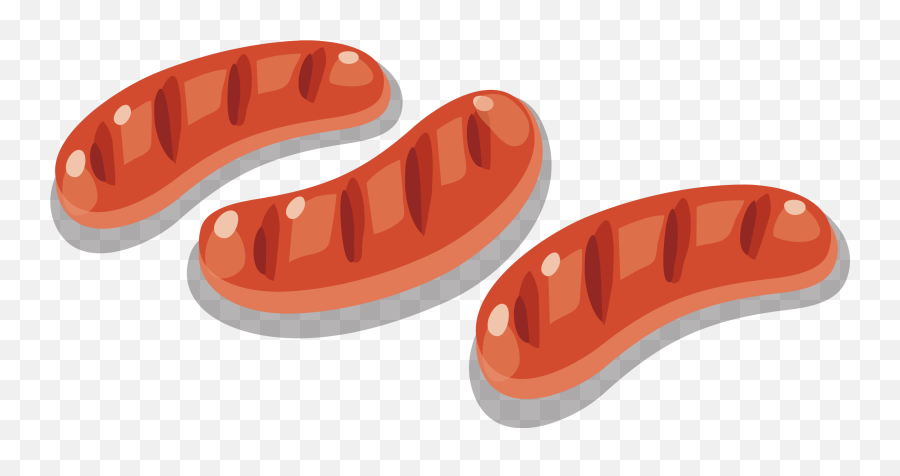 Sausage Hot Dog Barbecue - Sausage 2321x1126 Png Clipart Sausage Cartoon,Sausage Png