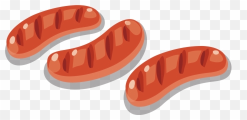 Sausage Hot Dog Barbecue - Sausage 2321x1126 Png Clipart Sausage Cartoon,Sausage Png