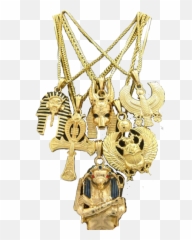 Egyptian Gold Chain Set - Solid Png,Egyptian Png