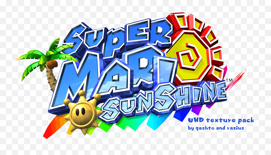 Super Mario Sunshine Uhd Texture Pack - Super Mario Sunshine Png,Super Mario Logo Png