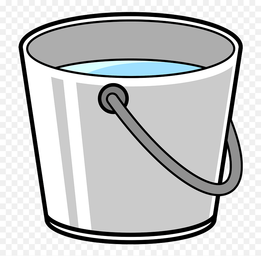 Bucket Of Water Clipart - Bucket Of Water Clipart Png,Bucket Clipart Png