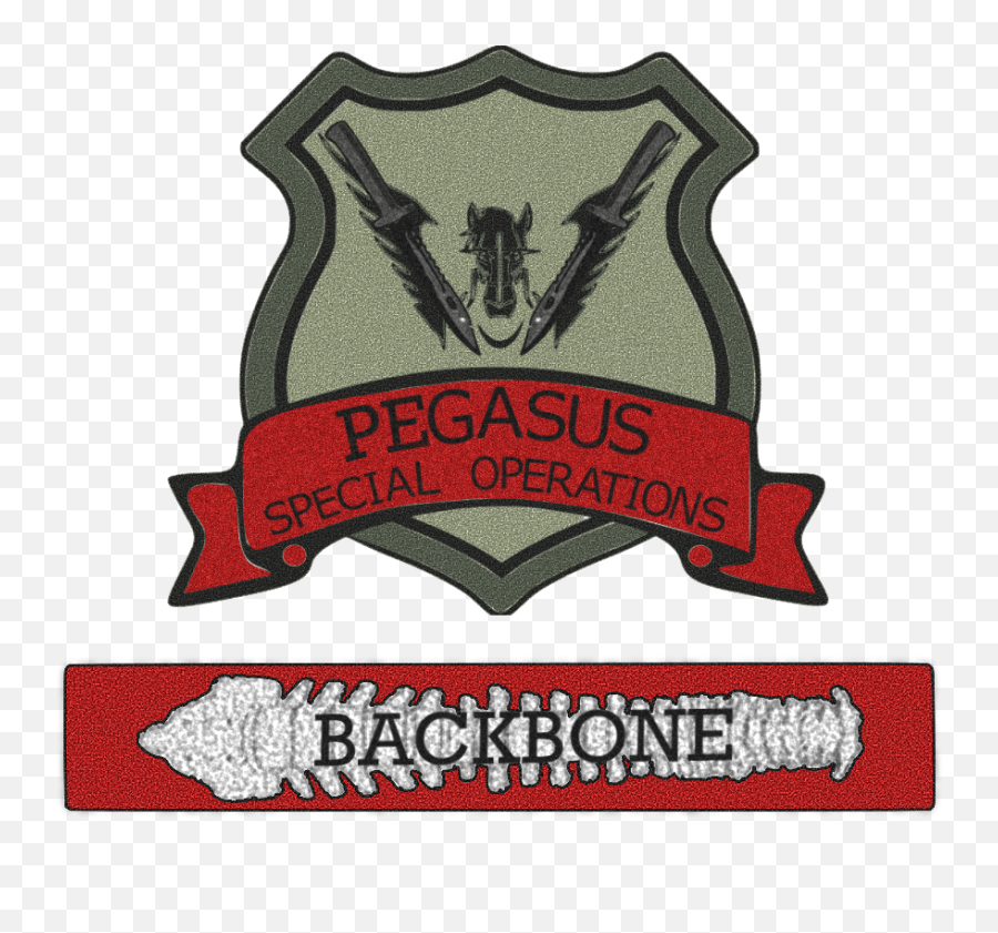 Pegasus Red Team Backbone - National Route 66 Museum Png,Red Pegasus Logo