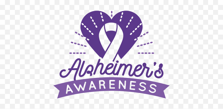 Alzheimers Awareness Ribbon Heart - Language Png,Cancer Ribbon Logo
