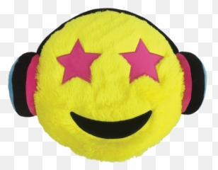 Iscream Headphones Emoji Pillow - png