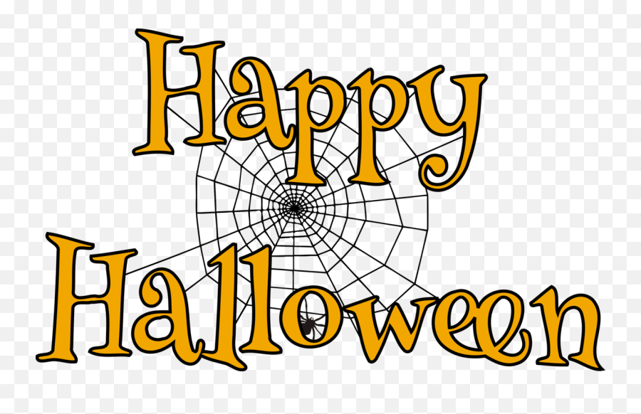 Happy Halloween Png Free Download - Spider Web Clip Art,Happy Halloween Png