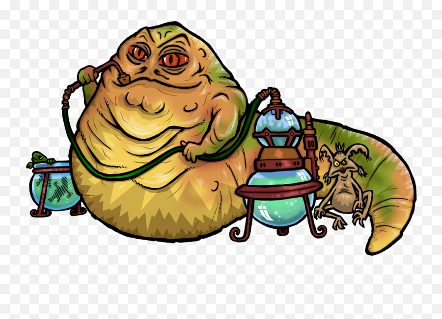 Night Clipart Fine Art - Cartoon Jabba The Hutt Png,Jabba The Hutt Png