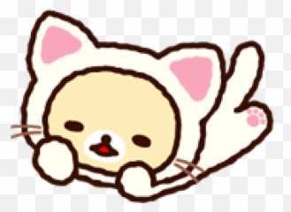 Rilakkuma Animated Stickers - Rilakkuma Cat Cartoon Full Pink Rilakkuma Png,Rilakkuma Transparent