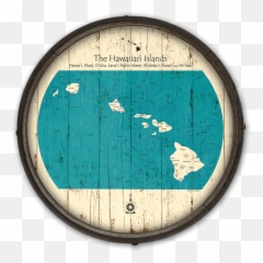 Hawaiian Islands Vintage Wooden Barrel - Measuring Instrument Png,Hawaiian Islands Png