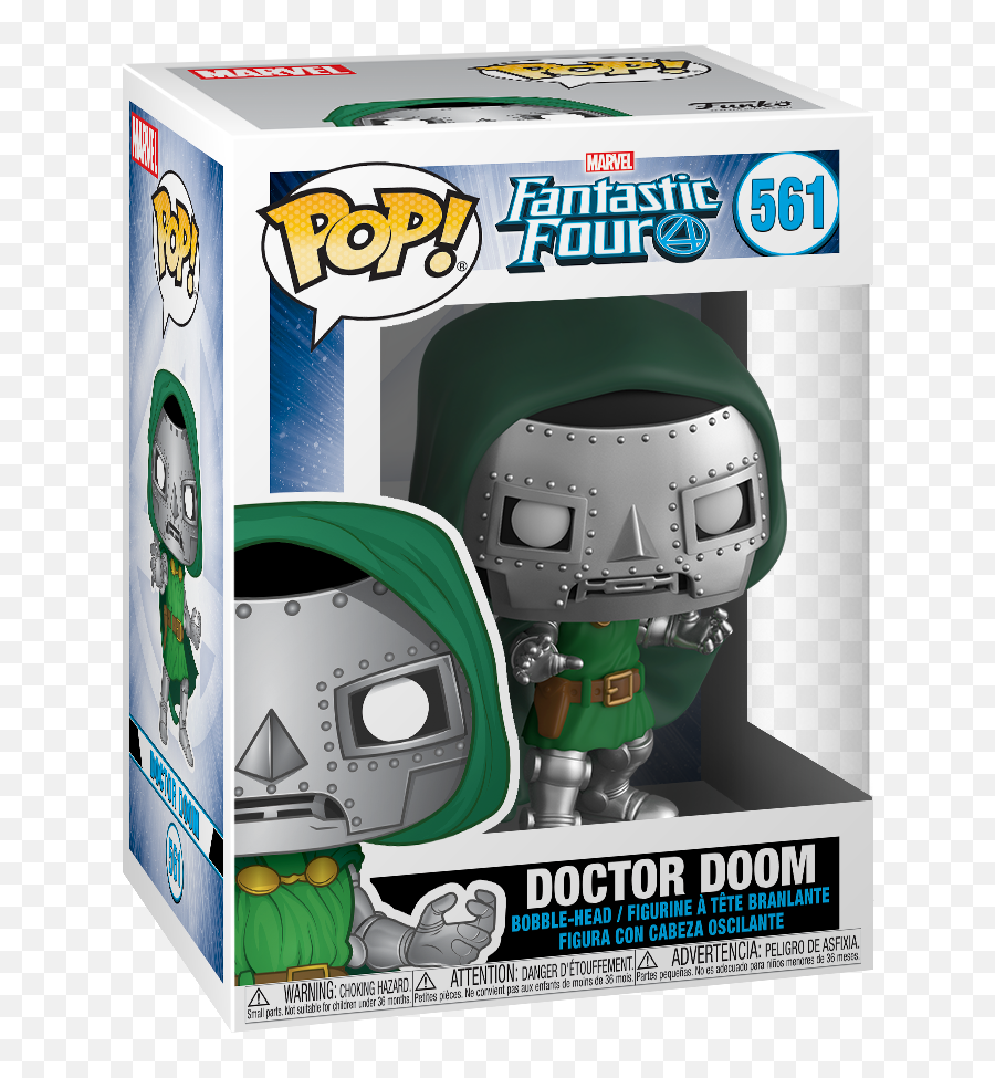 Funko Pop Marvel 561 Fantastic Four - Doctor Doom Vinyl Figure New Pop Marvel Fantastic Four Doctor Doom Png,Doctor Doom Png