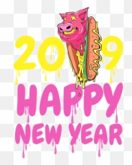 New Year Logo - T Shirt Design 2019 Png Download