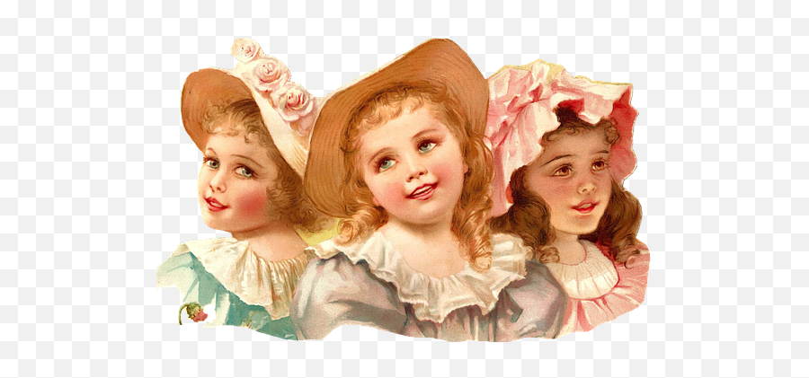 Free Vintage Children Png Happy Birthday Victorian Girl Icon