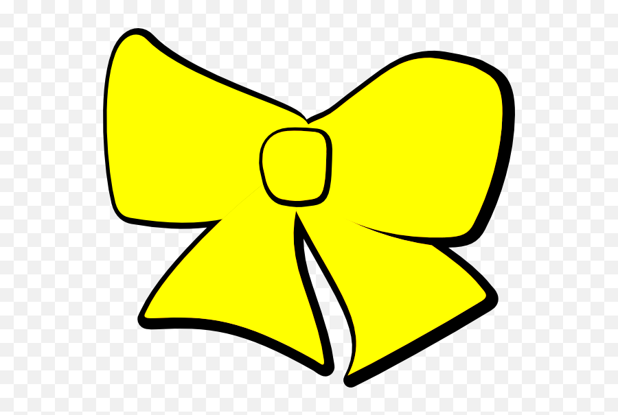 Yellow Hair Bow Clipart - Baby Girl Bow Png,Hair Bow Png