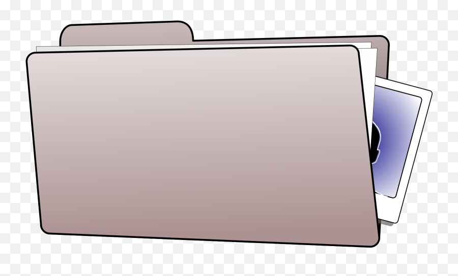 Grey Folder Icon Svg Clipart - Horizontal Png,Gray Folder Icon