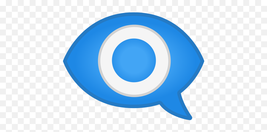 Eye In Speech Bubble Icon - Eye In A Speech Bubble Emoji Png,Eye Symbol Png