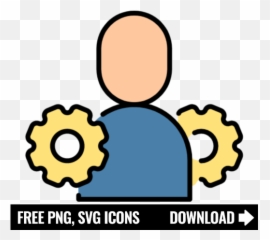 Free Person And Gear Icon Symbol Png Svg Download - Failure Png