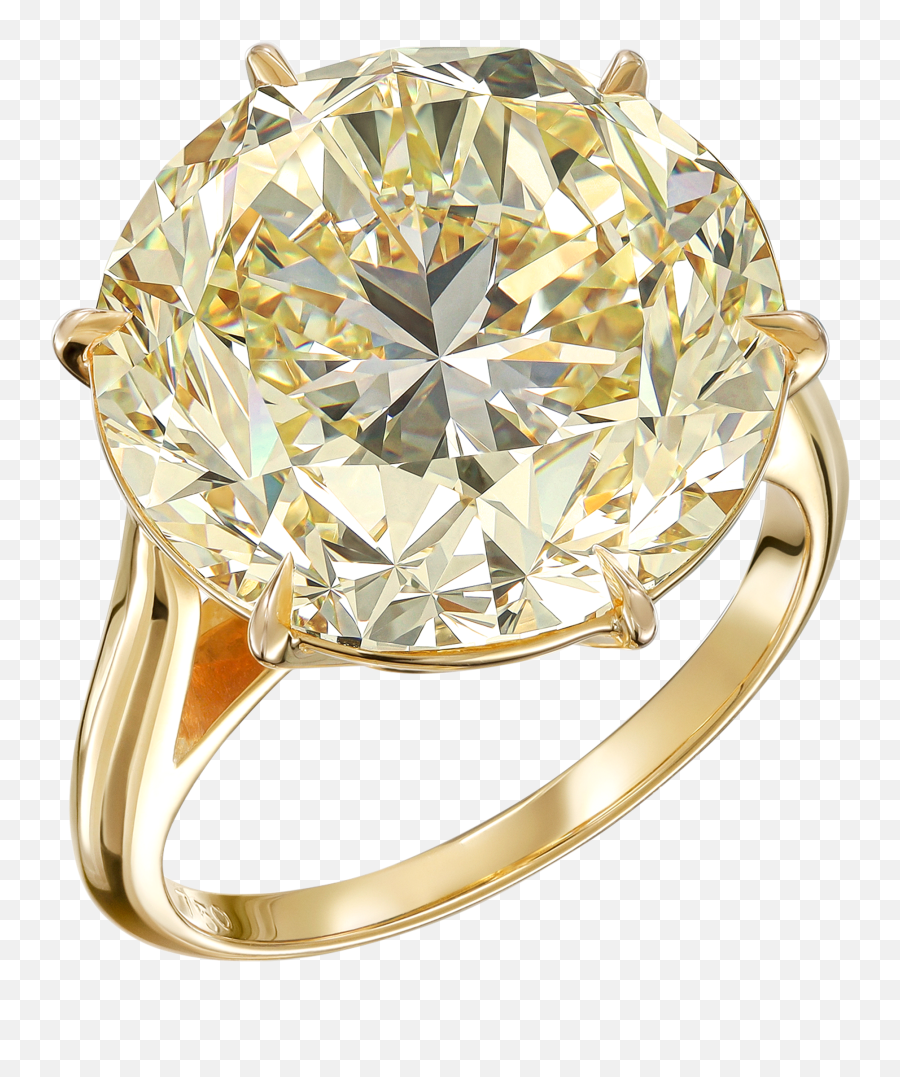 Fancy Yellow Diamond Ring - 10ct Yellow Diamond Png,Zach Levine Icon Realty
