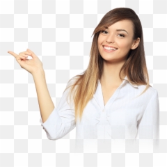For Developers Woman Pointing Clipart Png Hand