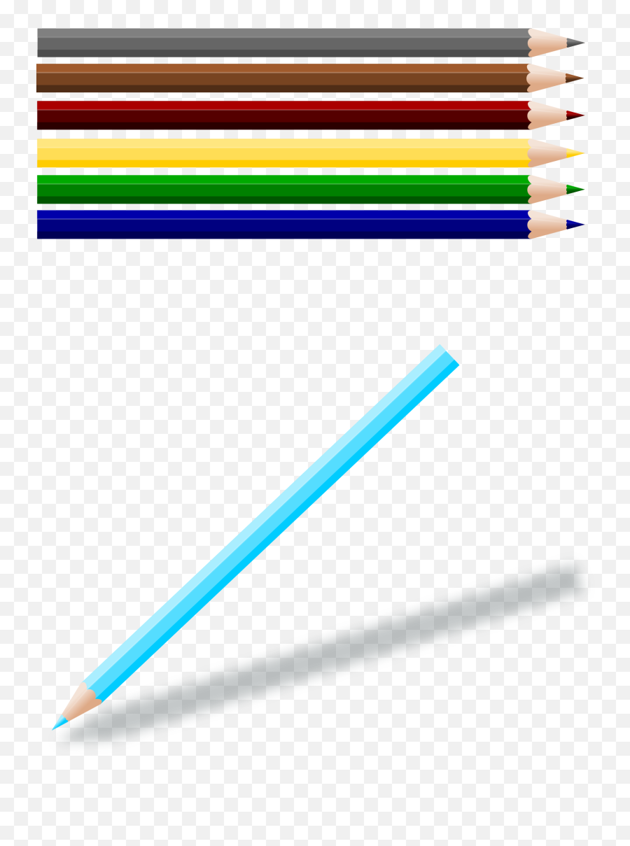 Colouring Pencils Clip Art - Clipart Colored Pencil Png,Colored Pencils Png