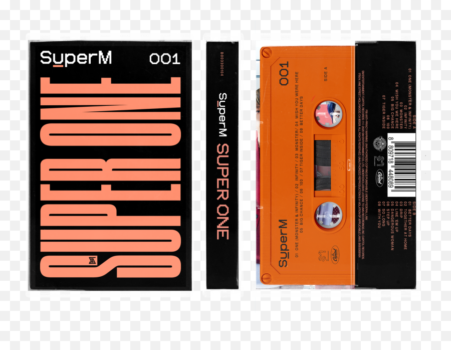 Superm - Superm The 1st Album U0027super Oneu0027 Limited Edition Orange Cassette Superm Super One Cassette Png,Taeyong Icon