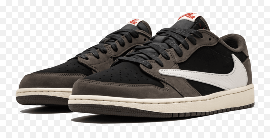 Travis Scott X Air Jordan 1 Low - Jordan 1 Low Travis Scott Png,Christian Louboutin Logotipo