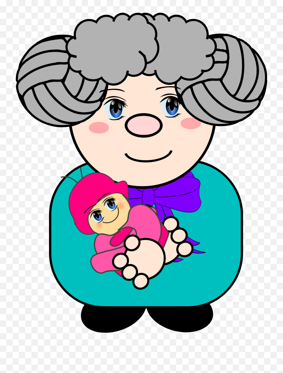 Clipart Grandma With Baby - Grandma And Baby Clipart Png,Baby Clipart Transparent