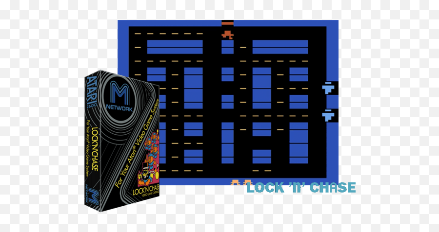 Lock U0027nu0027 Chase - Atari 2600 Boutiquedugeekfr Colorfulness Png,Atari 2600 Logo