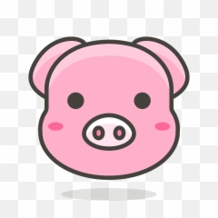 Domestic Pig Computer Icons Face - 1159764 PNG Of Png