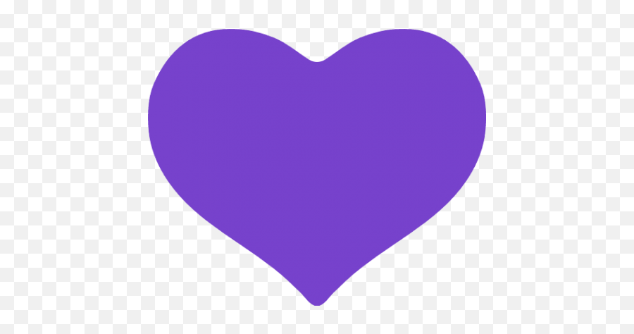 Download Hd Free Png Purple Heart Emoji Facebook Images - Purple Heart No Background,Facebook Heart Png