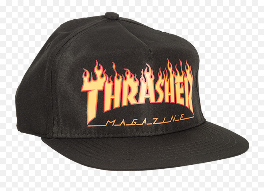 Thrasher Flames Logo Snapback Hat Png