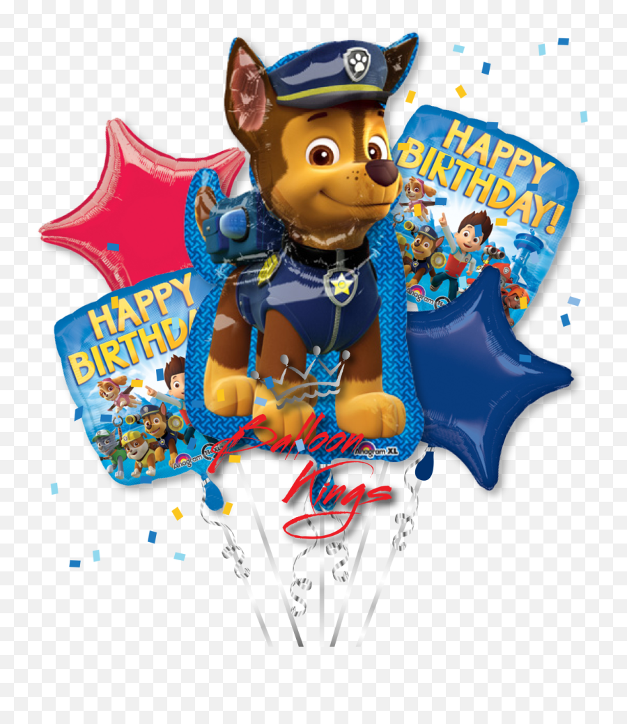 Paw Patrol Chase Foil Shape Balloon - Paw Patrol Balloon Stuff Png,Chase Png