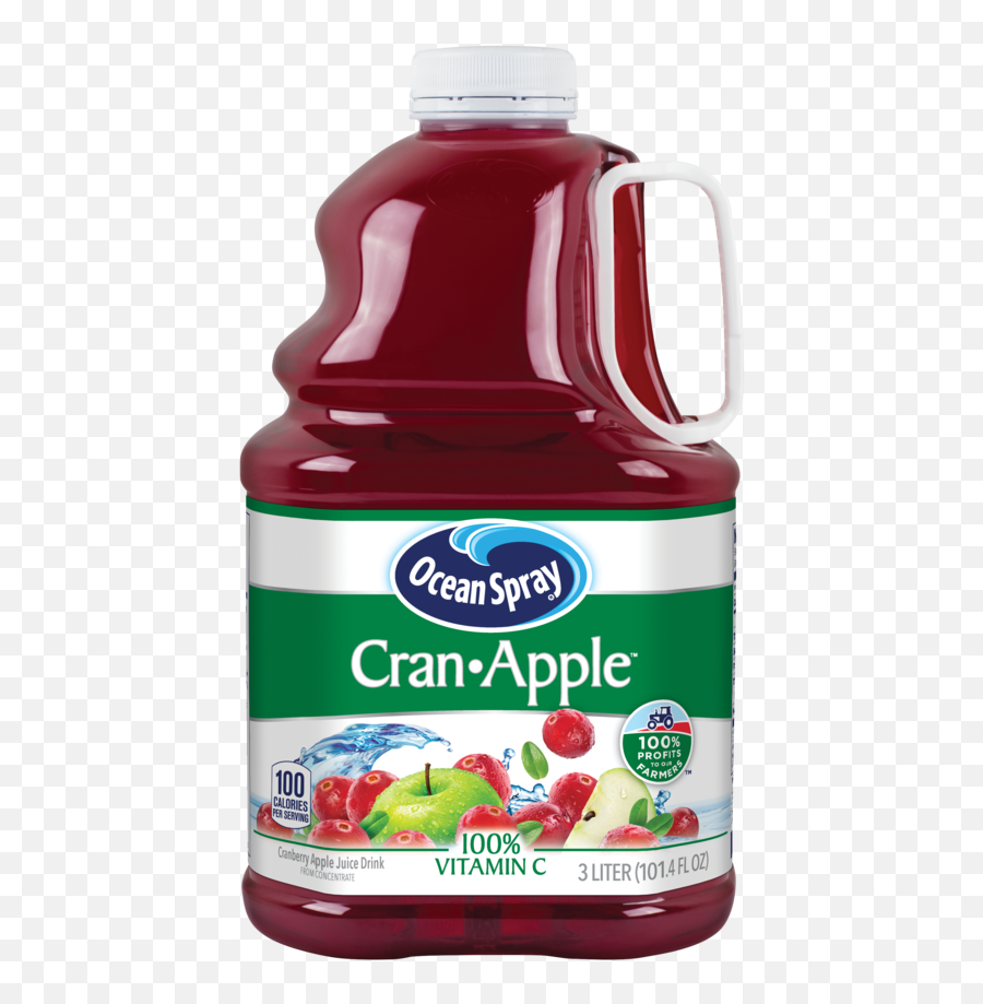 Ocean Spray Cranberry Apple Juice Drink 1014 Fl Oz - Ocean Spray Diet Cranberry Juice Png,Apple Juice Png