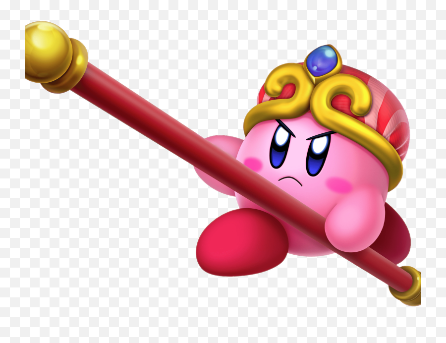 King Kirby Transparent Png - Kirby Star Allies Staff Ability,Kirby Transparent Background