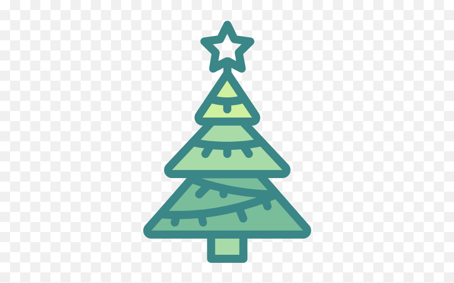 Christmas Decoration Forest Pine Tree Xmas Free Icon Of - Christmas Tree Icon Png,Christmas Decoration Png
