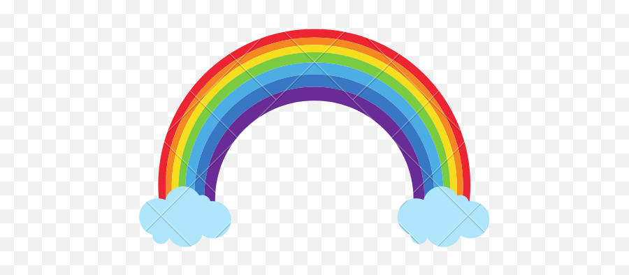 Download Free Png Rainbow With Clouds Transparent - Transparent Rainbow Cloud Png,Clouds Transparent
