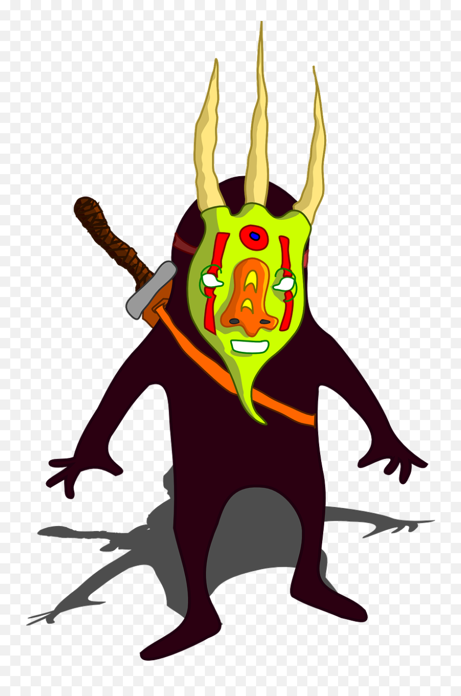 Monster Mask Ninja - Free Vector Graphic On Pixabay Clip Art Png,Ninja Mask Png