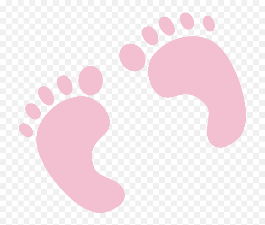 Baby Clipart - Baby Footprints Pink Png,Footprints Png
